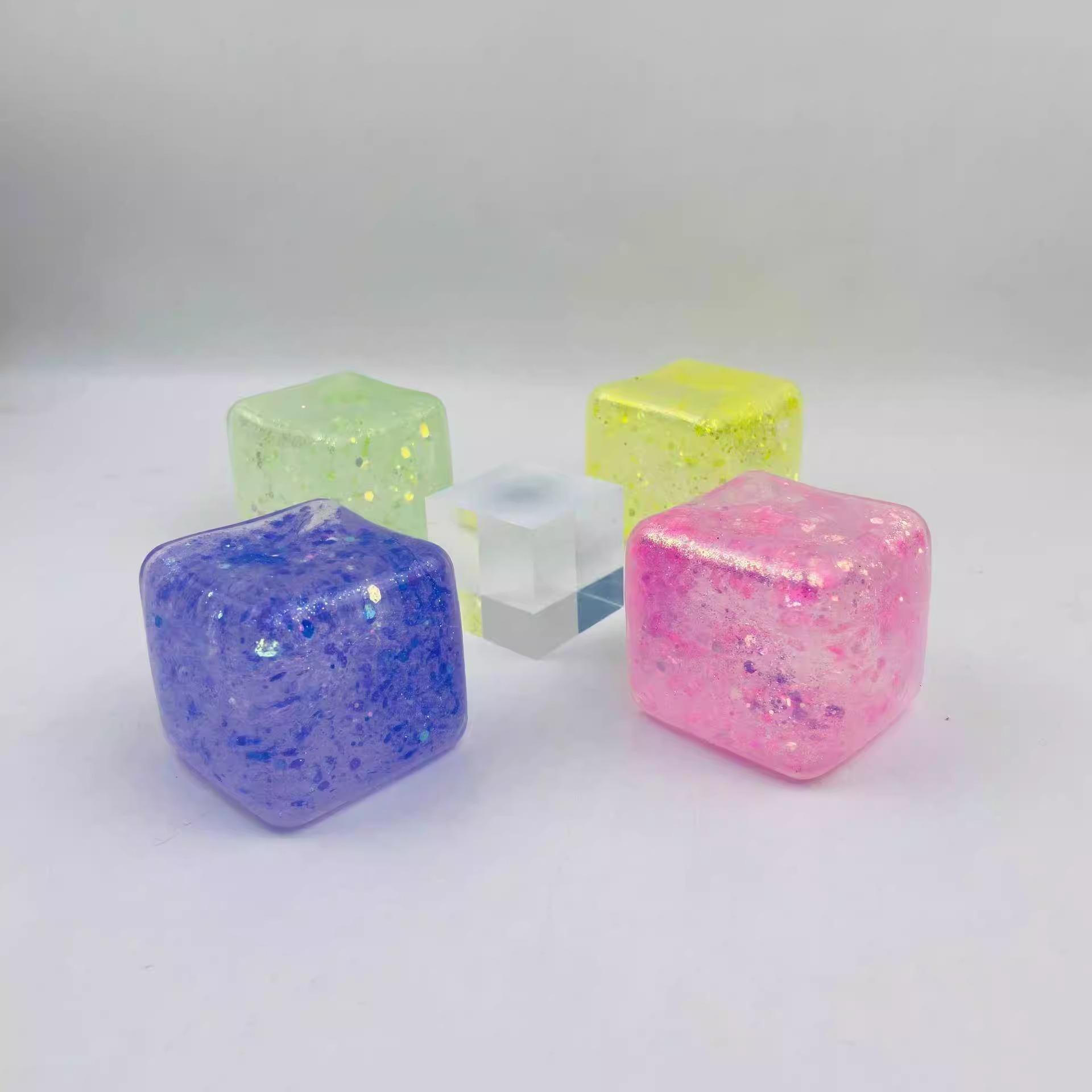 

Ice Cube Squeeze Toy: Non-Toxic, Slow Rebound, Sticky Decompression Toy for Girls