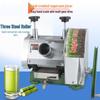 Stainless Steel Manual Sugarcane & Ginger Juicer - Desktop Size for Home Use.