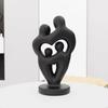 Modern Abstract Sculpture Heart Shape Parent Child Statue Gifts Family Love Figurine