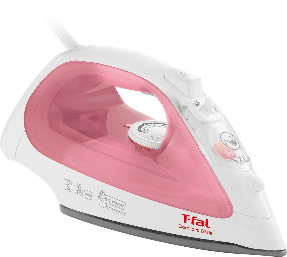 T-fal ComfortGlide Corded Steam Iron, Special Ceramic, 2691, Pink, FV2691J0