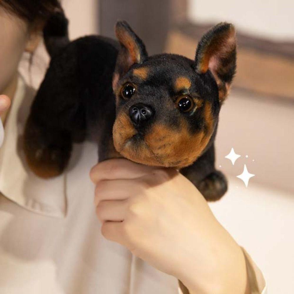 Cute Pet Dog Stuffed Doll Simulation Stand Baggle Dog Toy French Bulldog Plush Stuffed Animal