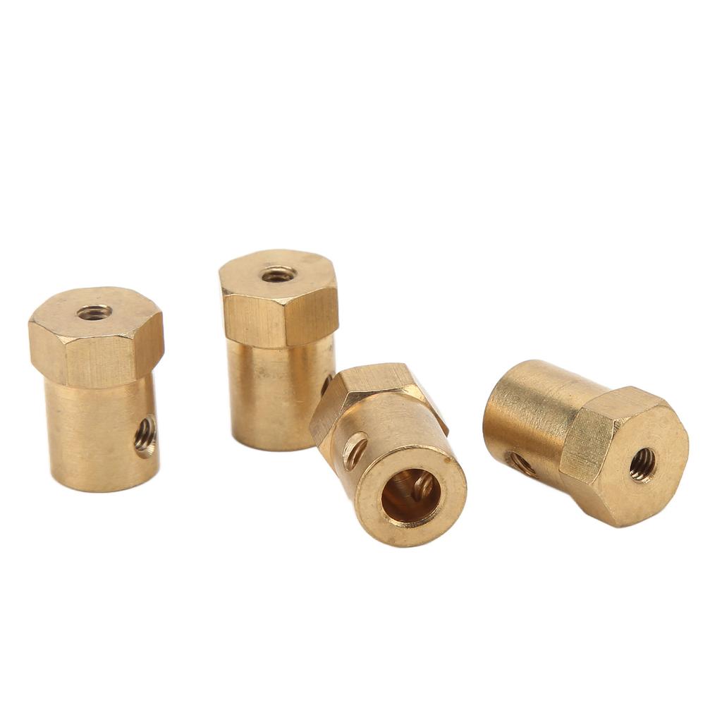 4Pcs RC Brass Coupler Extension Wheel Hub Combiner Coupler for WPL RC Car Replacement Repair