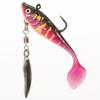 6cm Sinking T-tail Soft Bait Lure with Sequins - Bionic Fish Shape Lead Head