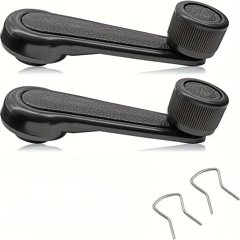 2Pcs Car Window Regulator Crank Handles, Manual Window Cranks with Bushing and Spring, Universal Automotive Interior Accessory