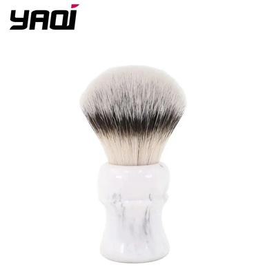 YAQI Everest 24mm Marmo Bianco Setole Sintetiche Pennello da Barba da Viaggio Rasoi da Uomo Pennelli