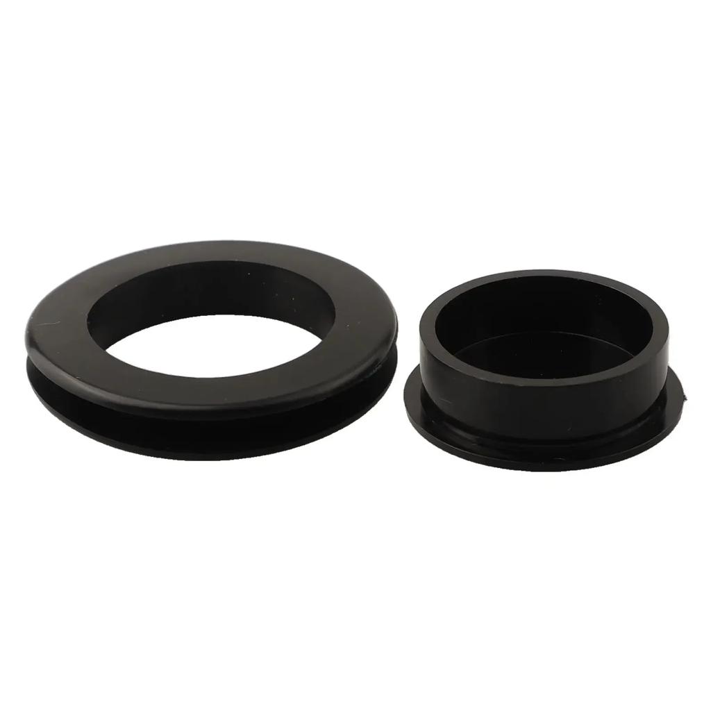 Ringkappen-Set Lochabdeckung Silikon Tischmarkise Zubehör Schwarz Garten Außen Sonnenschirm Regenschirm Terrasse Kunststoff Weich