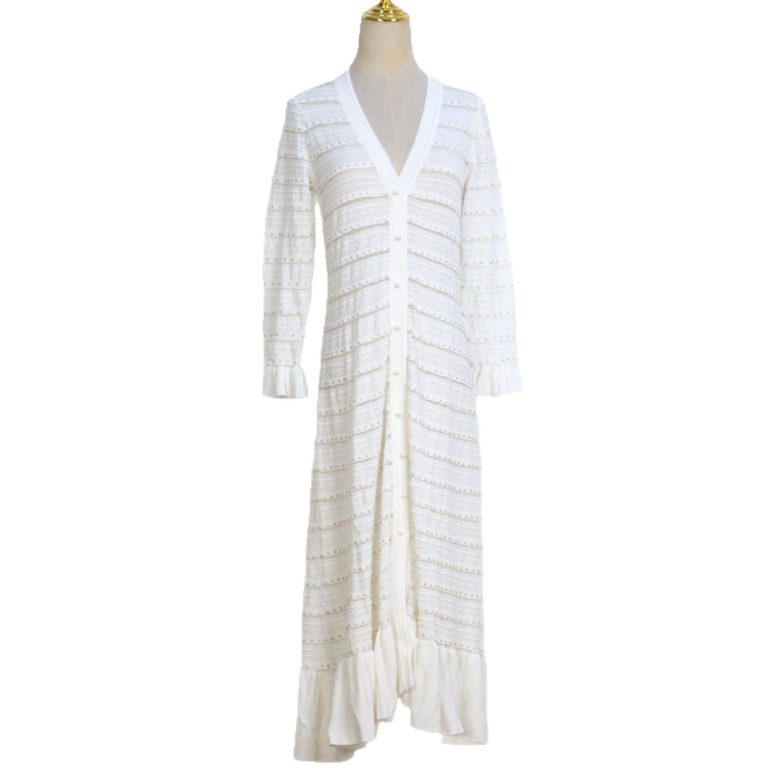 

Французское нишевое легкое роскошное женское облегающее вязаное платье с V-образным вырезом для весны и осени L