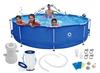 Avenli Rahmen Gartenschwimmbecken Mit Pumpe 360X76 Cm