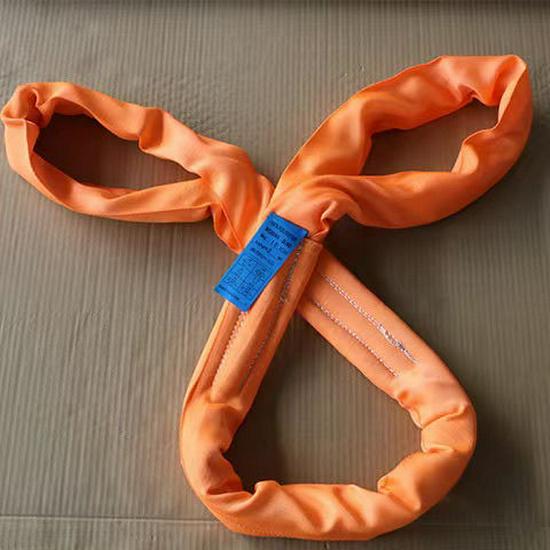 Heavy-Duty Double-End Loop Lifting Sling: Thickened Polyester for Overhead Cranes