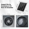 4/6/8 Inch Exhaust Fan Solar Panel Air Suction Fan High Speed Greenhouse or Pet House Air Circulation Ventilation Fan