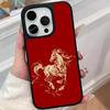Golden Horse Year Mobile Phone Case for iPhone 17 16 15 14 13 12 11 Air Pro Max Plus Matte Surface Colorful Cover Pretty Cover