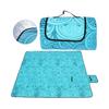Picnic Mat Blanket, Waterproof, Foldable, for Camping, Beach, Garden, with Handle, Picnic Blanket with Waterproof Backing 200 X 200 Cm (Peacock Blue)