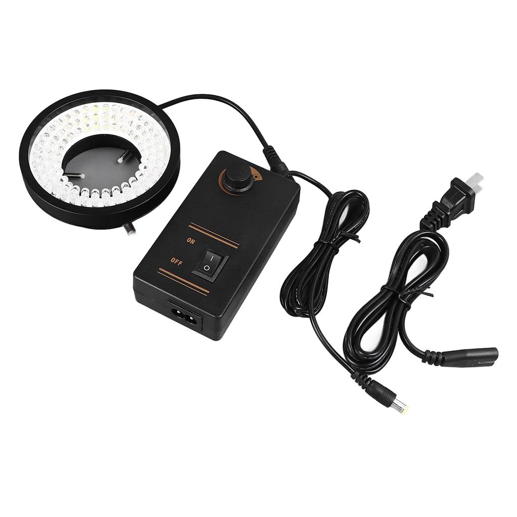 Mikroskop LED-Ringlicht 96 LEDs 6500K Weiß Einstellbare Helligkeit Industrielle Kamera-Ringlampe