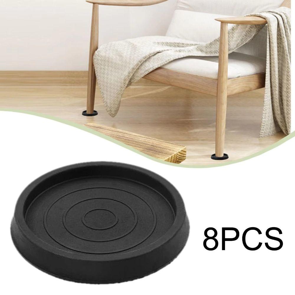 Quick Install Anti Slip Caster Cup Round Rubber Furniture Stoppers Furniture Pads  Bar Stools