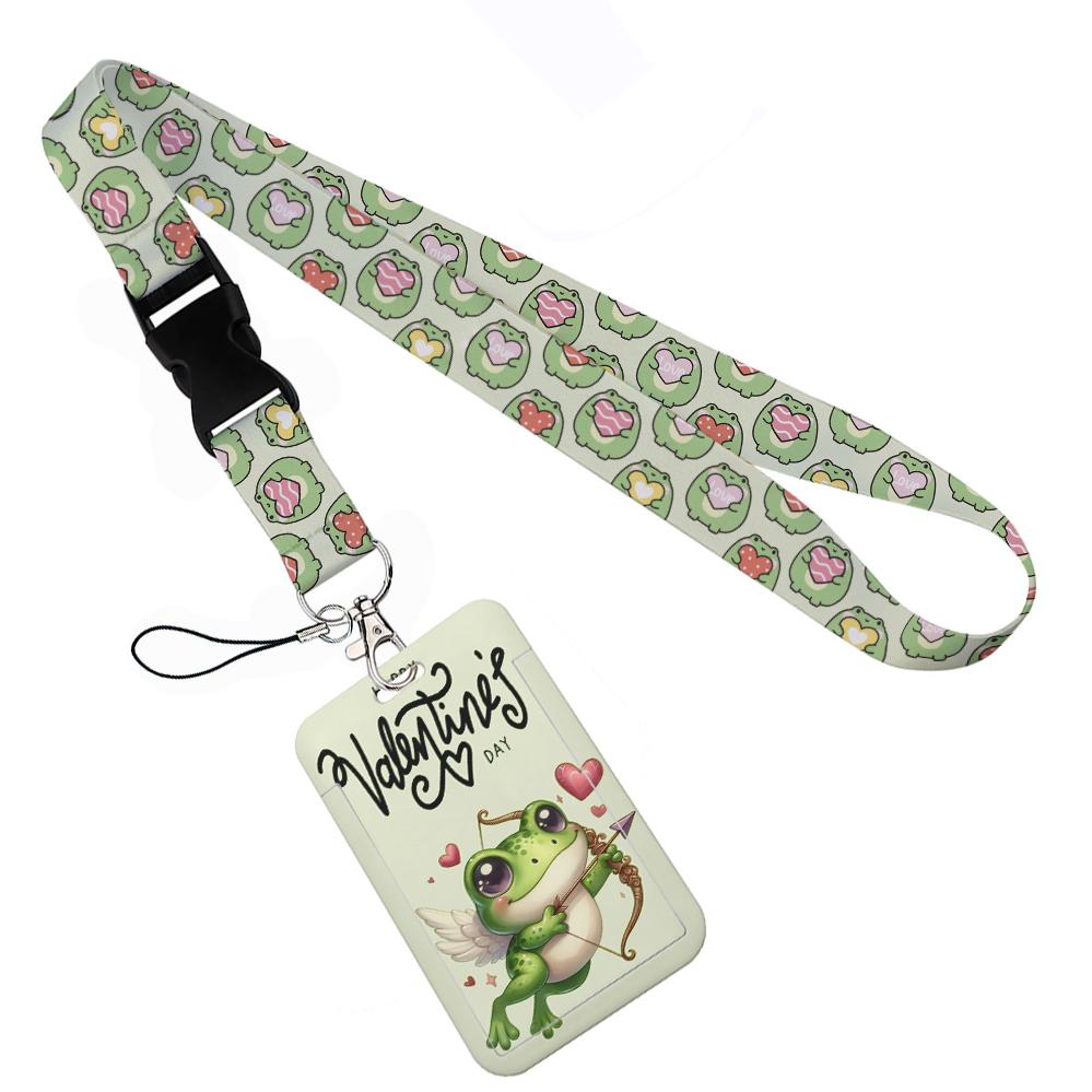 Sujetarjetas Vertical Colección Animales con Lanyard Correa para el Cuello Llavero Insignia Pase Episodio 8 Accesorio para Llaves