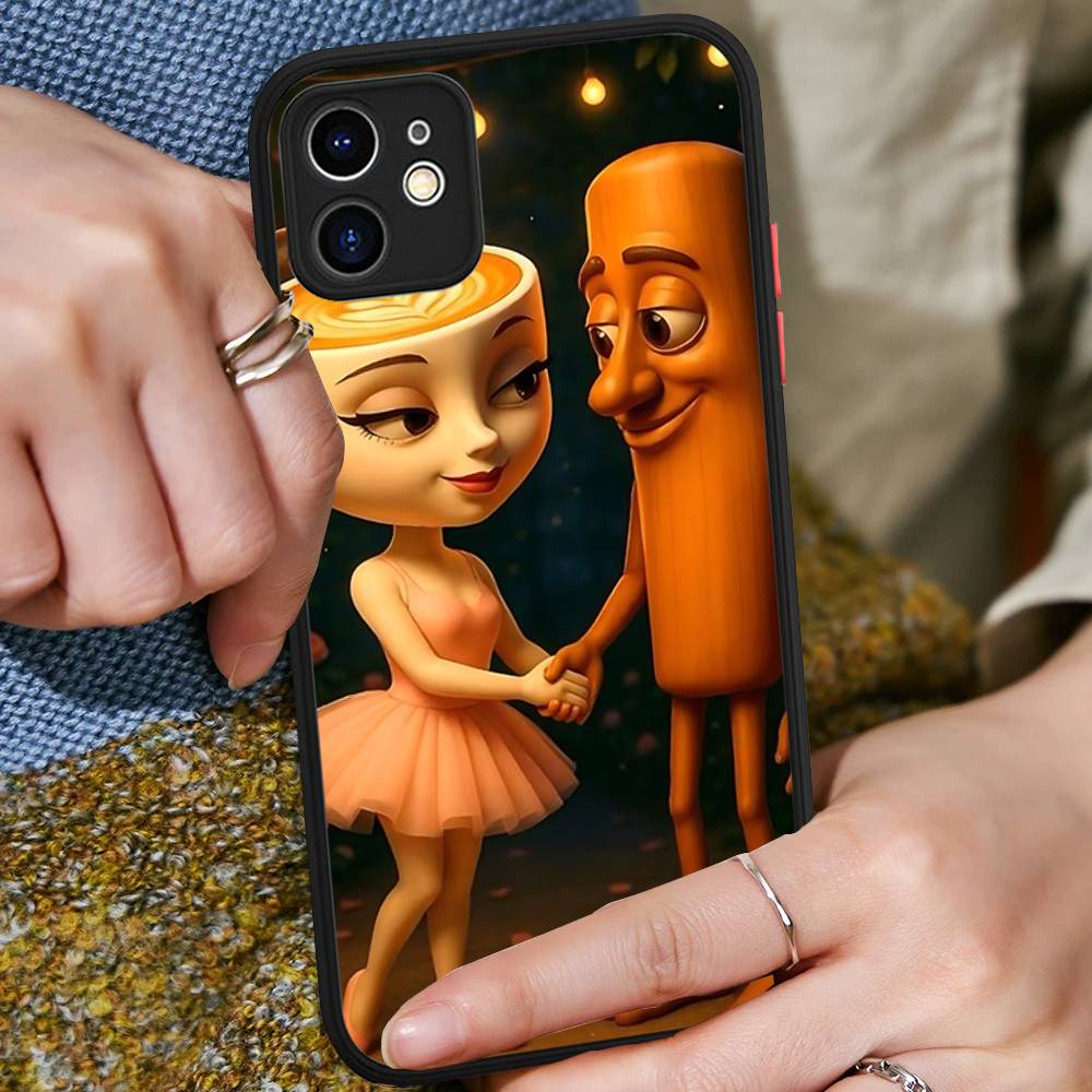 ITALIAN Brainrot Creative Animal For IPhone 11 12 13 14 15 16 Pro Max Plus Matte Translucent Phone Cover