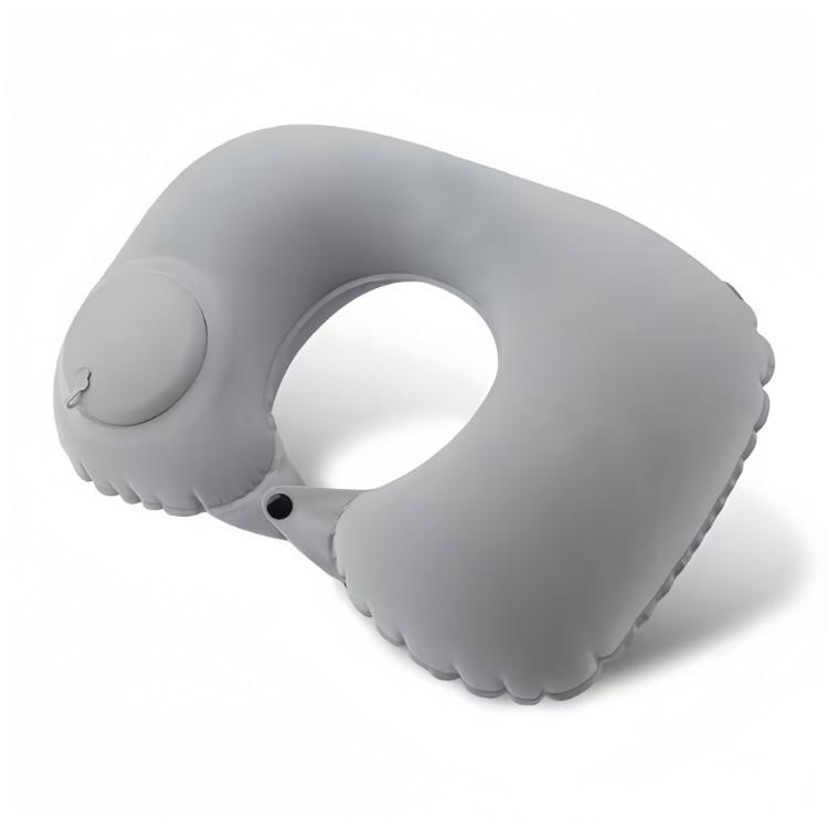 Inflatable U-Shaped Travel Neck Pillow – Portable, Foldable Support for Car and Airplane Use