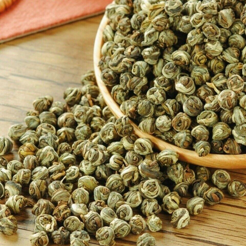 Top Premium Jasmine Dragon Pearl Ball Tea Puer King Chinês Chá de Flor Verde