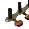 Yibuy 2-Piece Tuning Pegs for Classical Guitar, Guitar Tuner Machine Heads, Left & Right, Wood Handle, Green Patina & Wood Color