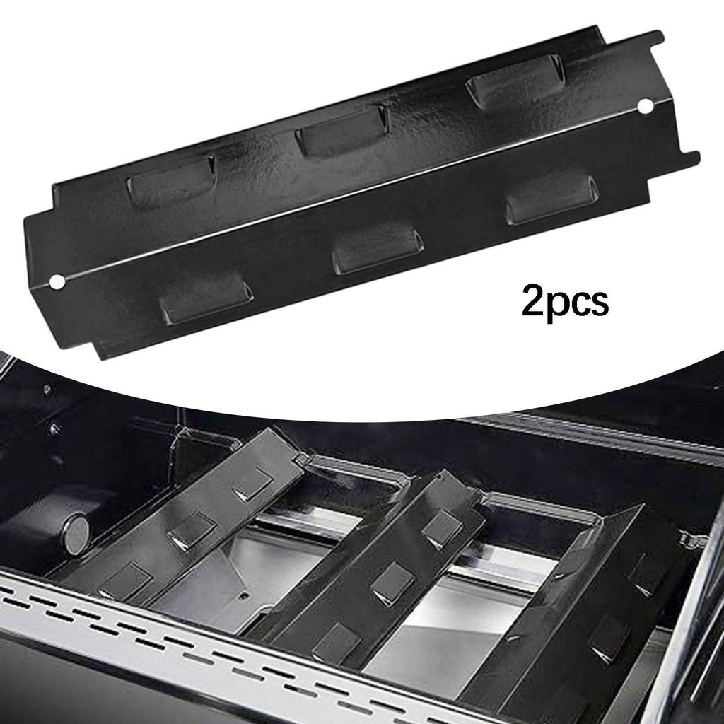 BBQ Grill Burner Cover Porcelain Steel Heat Plate Replacement Part for Barbecue Stove Outdoor Cooking Accessories
