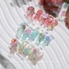 3D Flower Leaf Nails Art Charms Rose Flower Nail Charms for DIY Jewelry Making