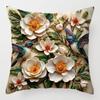 Pink Butterfly Flower Cushion Cover Peach Skin 2D Print Decorative Pillow Case Sofa Living Room Aesthetic Home Decor Pillowcase