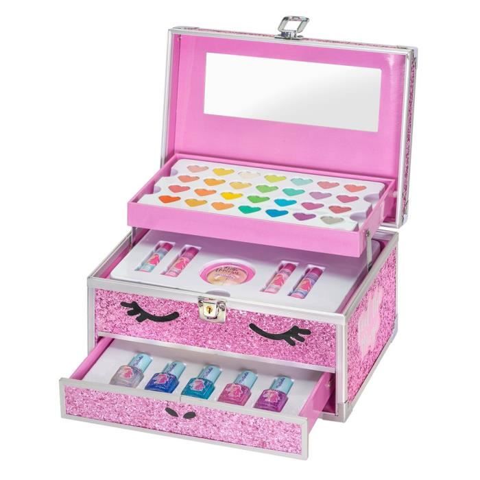 Valisette 3 étages avec maquillage Licorne - Maquillage enfant - MARTINELIA