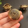 Mini Portable Antique Brass Incense Burner for Cone & Stick Incense Tea Ceremony Home Decor Aromatherapy Gift