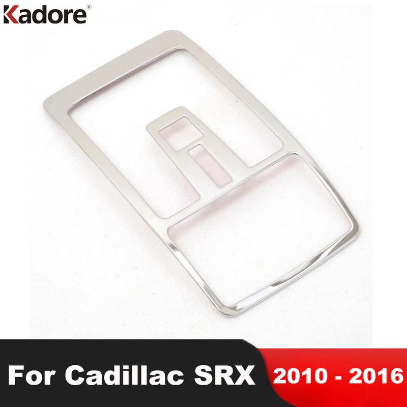 Car Front Roof Reading Light Lamp Panel Cover Trim For Cadillac SRX 2010-2012 2013 2014 2015 2016 Steel Interior Accessories