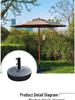 Outdoor Sunshade Parasol Water-Filled Base for Center Pole Umbrella