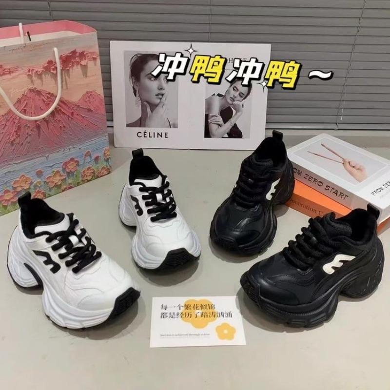 Autumn casual fashion platform sports shoes running shoes women's shoes breathable net dad shoes new lightweight