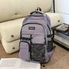 Fashion Backpack for Men & Women – Large Capacity School Bag with Multiple Pockets & Water Bottle Holder – Perfect for Daily Use