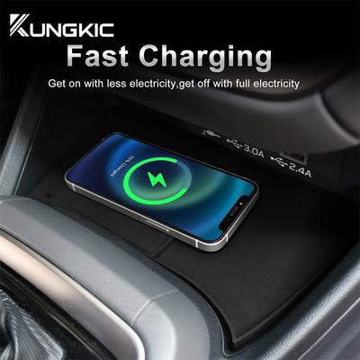Pour Subaru Crosstrek Impreza 2025 2025 Chargeur Sans Fil pour Voiture Pour iPhone Téléphone Portable Support de Chargement en PVC Sans Fil 15W RHD LHD