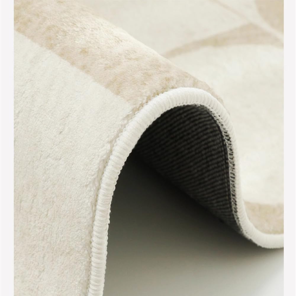 Bow Imitation Cashmere Round Small Carpet Soft Insulation Porch Cushion Bedroom Entrance Cushion Home Decoration