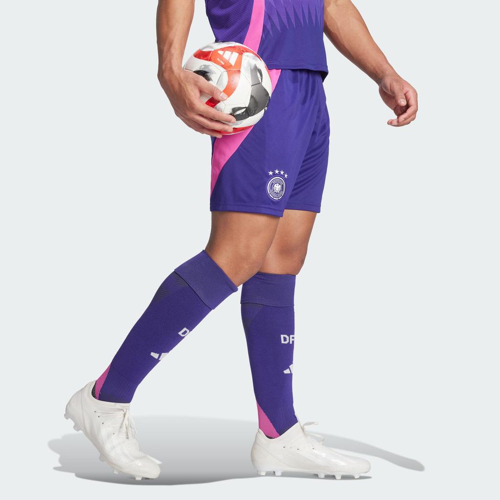 adidas Germany 24 Away Shorts Soccer Bottom Fan Edition, German National Team, Away Men's Collegiate Purple IP8167