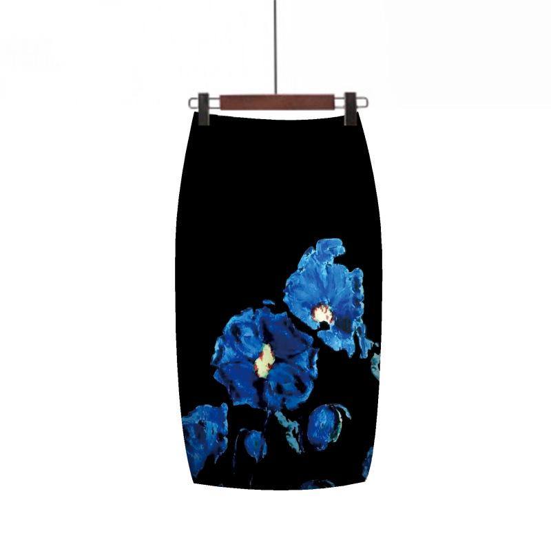 

Женская юбка средней длины с цифровой печатью — стильно и модно XX Large