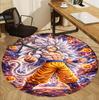 Kulatý koberec s motivem DRAGON BALL, Vnitřní/Venkovní rohožka, na piknik, do herny, ložnice, kanceláře, obývacího pokoje, Dekorace do domácnosti, Dárek k narozeninám