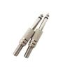 Headphone Plug 1/4" Mono Jack Adapter Soldering Audio Connector 6.35mm Male Jack 6.35mm Audio Plug