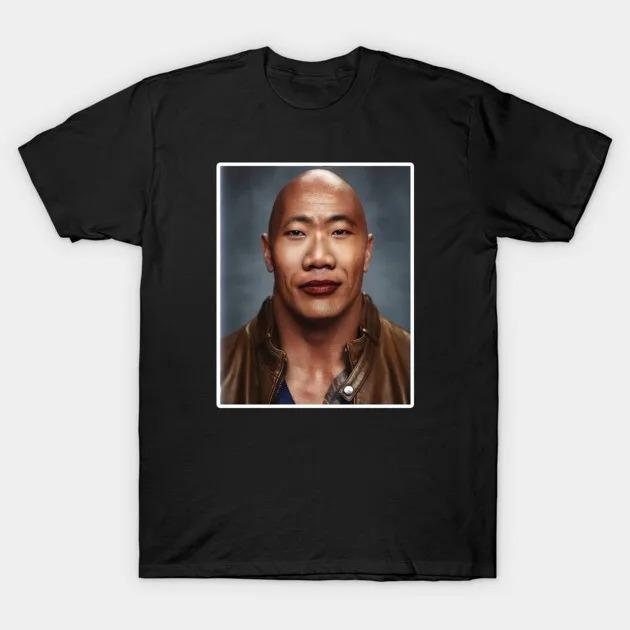 2026 The Wok Dwayne Johnson Fashion T-Shirt Unisex O-Neck Cotton Short Sleeve Y2k Oversized Funny Selling Popular Tee Y2K