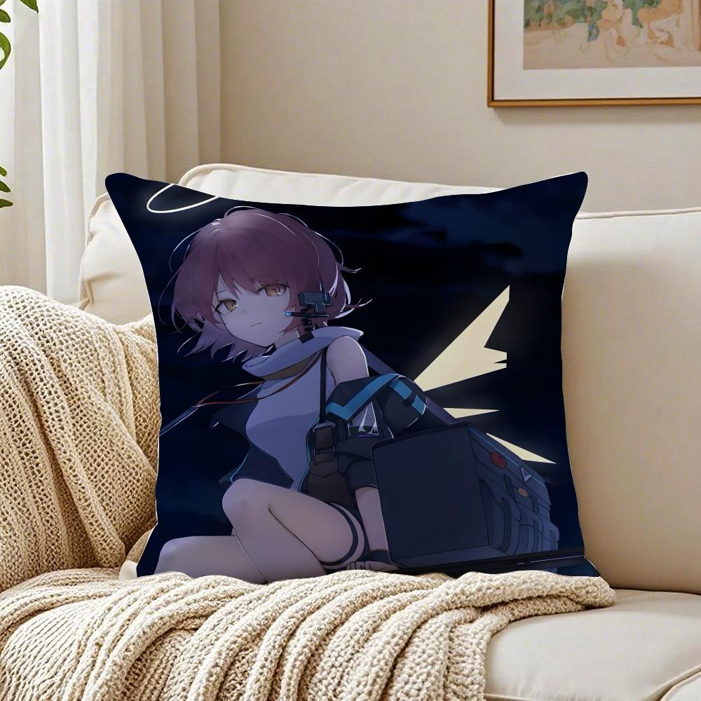 Trending Arknights Exusiai 2D Game Cushion Cover Pillowcase Antidustmite living Room Sofa Decor Cushion Room