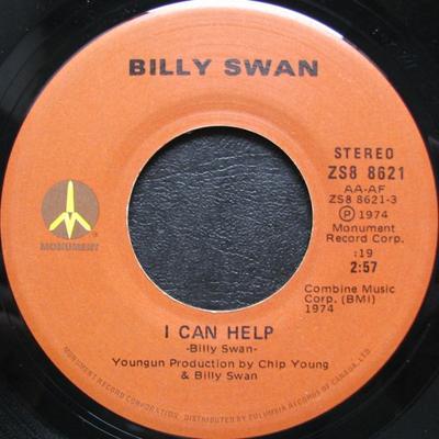 7-Zoll Schallplatte BILLY SWAN - I Can Help ZS88621 MONUMENT 1974 Kanada Rock Gebraucht