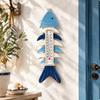 Wall Thermometer Analog Nautical Fishes with Centigrade and Fahrenheit Scale Coastal for