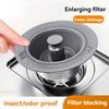 Kitchen Sink Strainer 304 Stainless Steel Leak Proof Plug and Pressure Design Core Fine Filter Safet Sink Drain Strainer