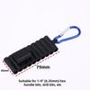 Portable 1/4" Hex Shank Screwdriver Bit Holder 22 Holes Shockproof Storage Case for Construction Site Worker Use