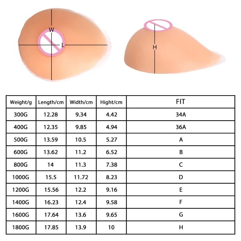 1 Pair of silicone breast surgery for role-playing, silicone breast shape crossdressing, transgender sissy queen bra set