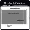 SMVP 72-inch 4:3 Fixed Frame Projector Screen