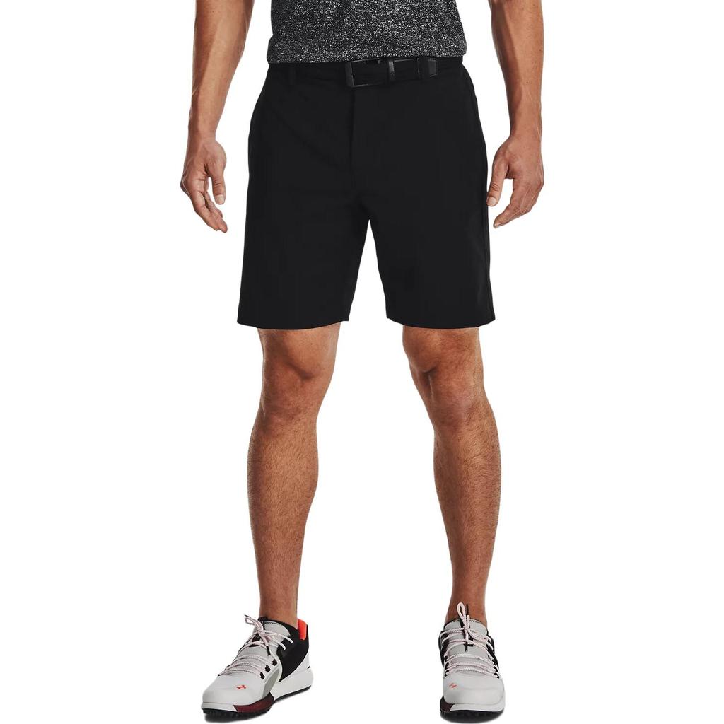 UA Stretch Woven Golf Solid Color Sports Shorts Men Shorts Black 1370083-001