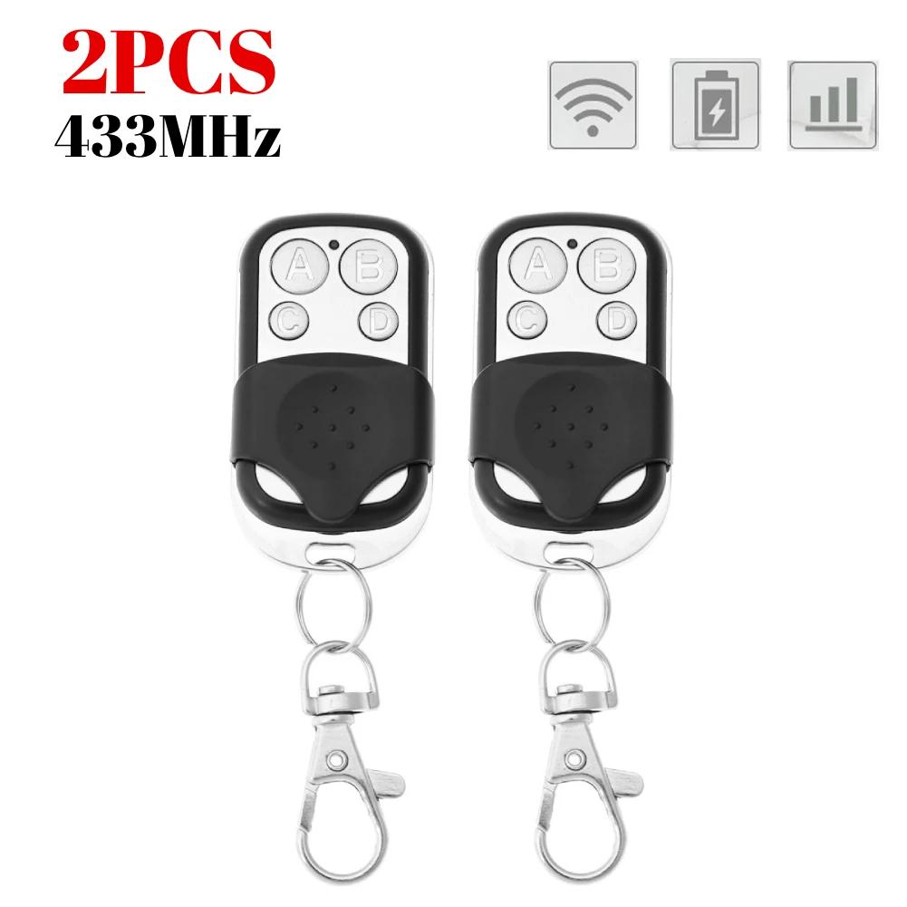 

2-50pcs 433MHz Remote Control Universal Garage Remote 4 Buttons Duplicator Controller Replacement Wireless Car Keys for Garage