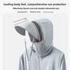 Ropa protectora solar verano anti-ultravioleta ropa para la piel hombres con ala desmontable pesca protección solar UPF50+