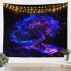 Snake Tapestry Purple Flower Leaves Wall Hanging for Kids Boy Girl Room Decor, Exotic Exotic Boho Moon Wall Blanket Tapestries